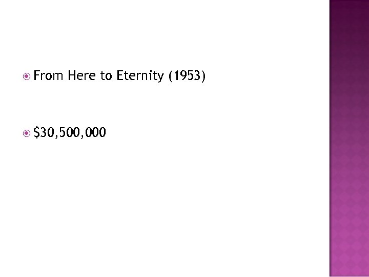  From Here to Eternity (1953) $30, 500, 000 