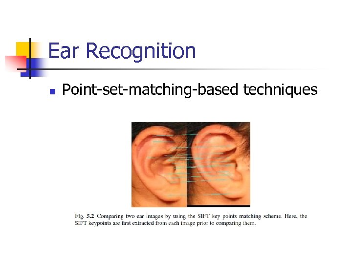 Ear Recognition n Point-set-matching-based techniques 