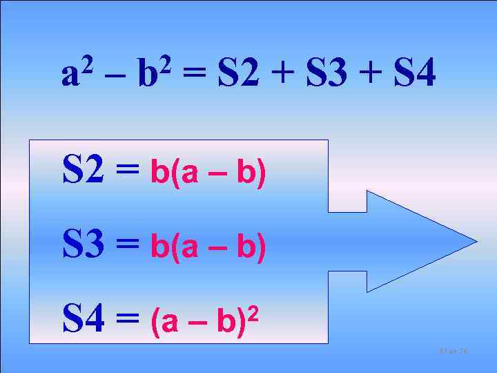 2 a – 2 b = S 2 + S 3 + S 4