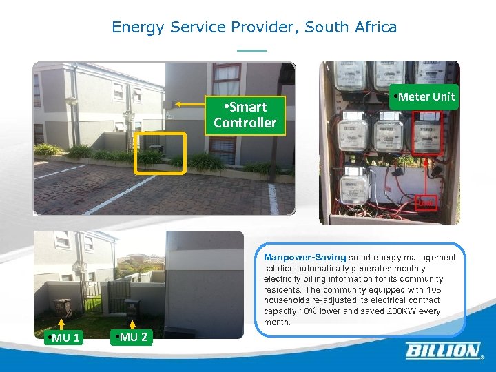 Energy Service Provider, South Africa • Smart Controller • Meter Unit ? Manpower-Saving smart