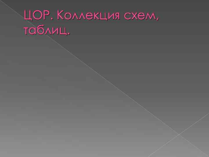 ЦОР. Коллекция схем, таблиц. 