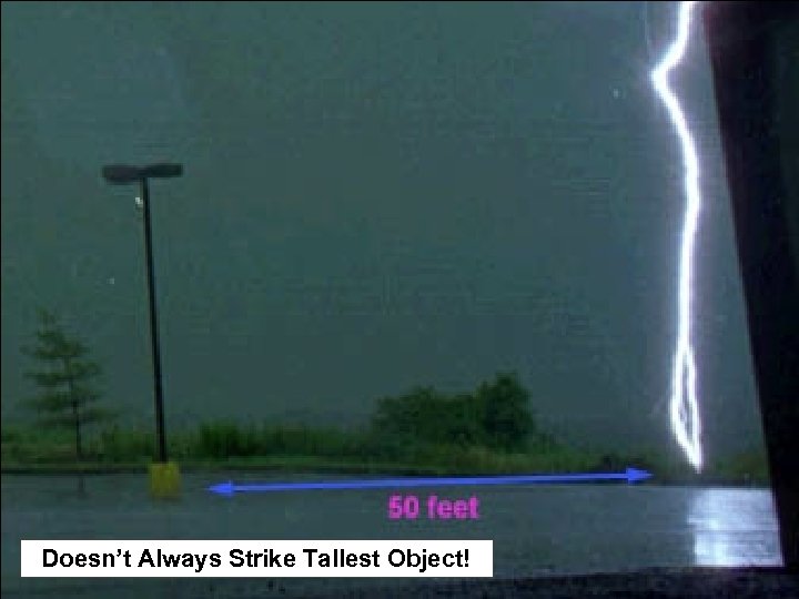 Doesn’t Always Strike Tallest Object! 