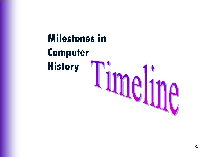 Milestones in Computer History 53 