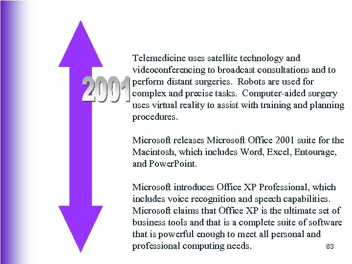 Telemedicine uses satellite technology and videoconferencing to broadcast consultations and to perform distant surgeries.