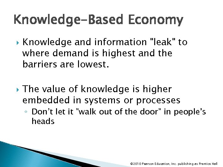 Knowledge-Based Economy Knowledge and information 