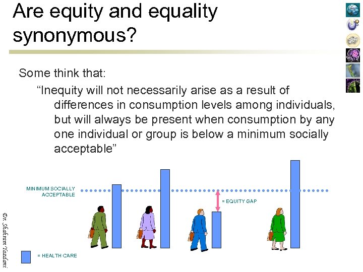 Are equity and equality synonymous? Some think that: “Inequity will not necessarily arise as