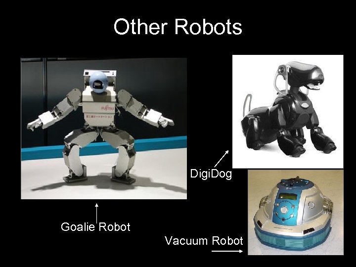 Other Robots Digi. Dog Goalie Robot Vacuum Robot 