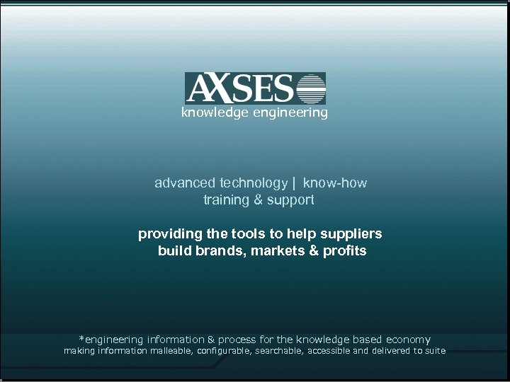 knowledge engineering advanced technology | know-how training & support providing the tools to help