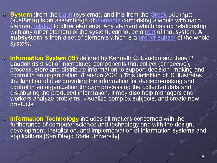 System (from the Latin (systēma), and this from the Greek σύστημα (sustēma)) is an