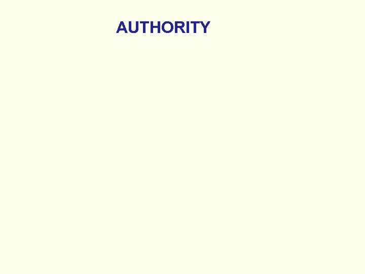 AUTHORITY 