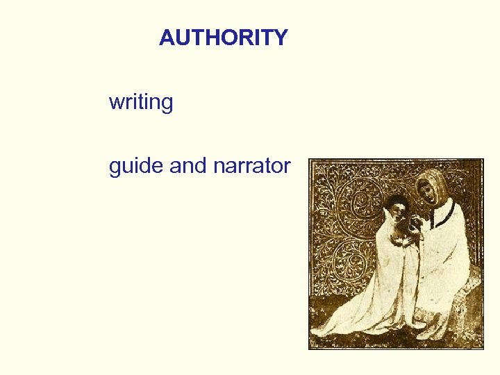 AUTHORITY writing guide and narrator 