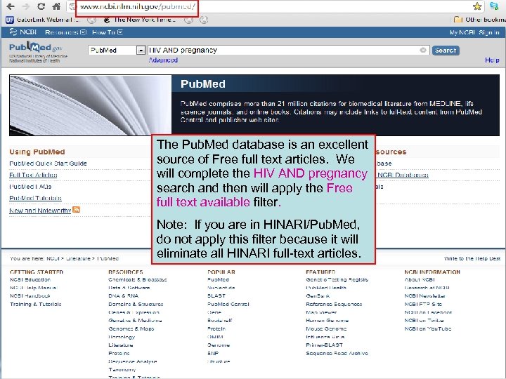 The Pub. Med database is an excellent source of Free full text articles. We