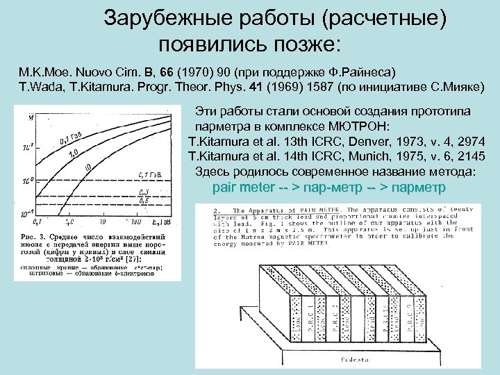 Зарубежные работы (расчетные) появились позже: M. K. Moe. Nuovo Cim. B, 66 (1970) 90