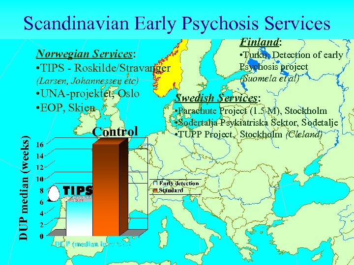 Scandinavian Early Psychosis Services Norwegian Services: • TIPS - Roskilde/Stravanger (Larsen, Johannessen etc) DUP