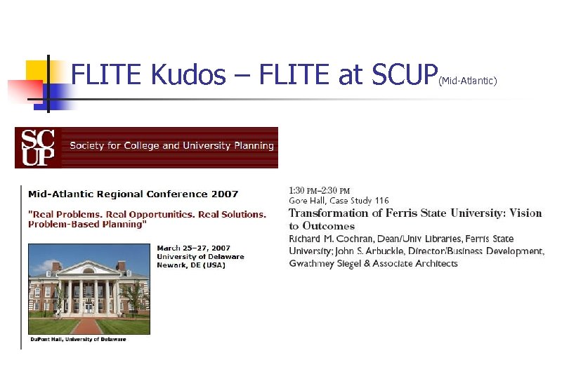 FLITE Kudos – FLITE at SCUP (Mid-Atlantic) 