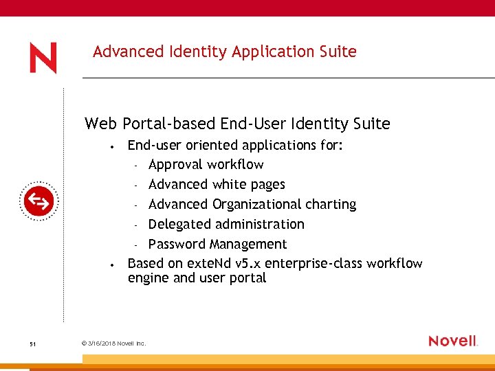 Advanced Identity Application Suite Web Portal-based End-User Identity Suite • • 51 End-user oriented