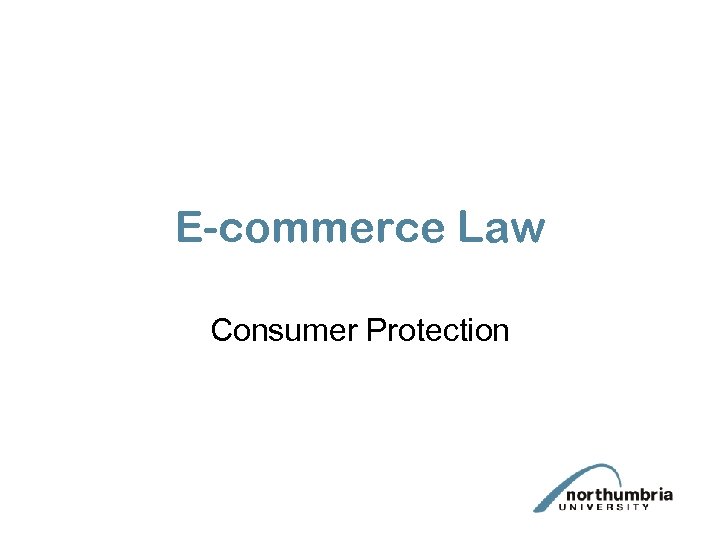 E-commerce Law Consumer Protection 