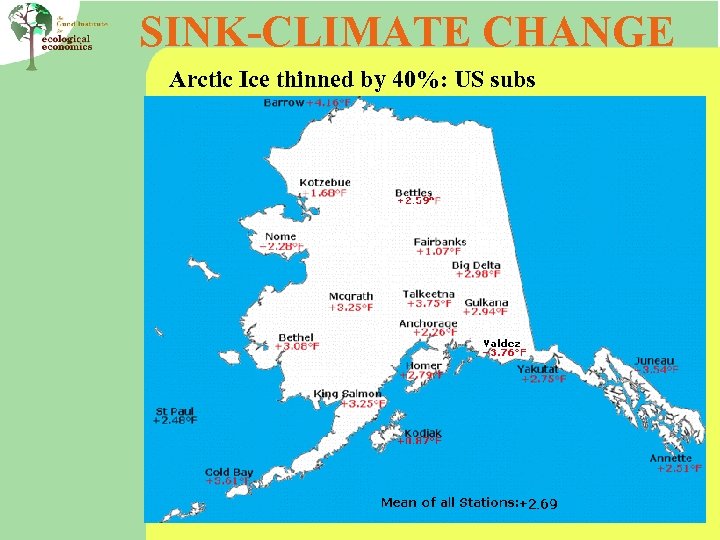 SINK-CLIMATE CHANGE Arctic Ice thinned by 40%: US subs 