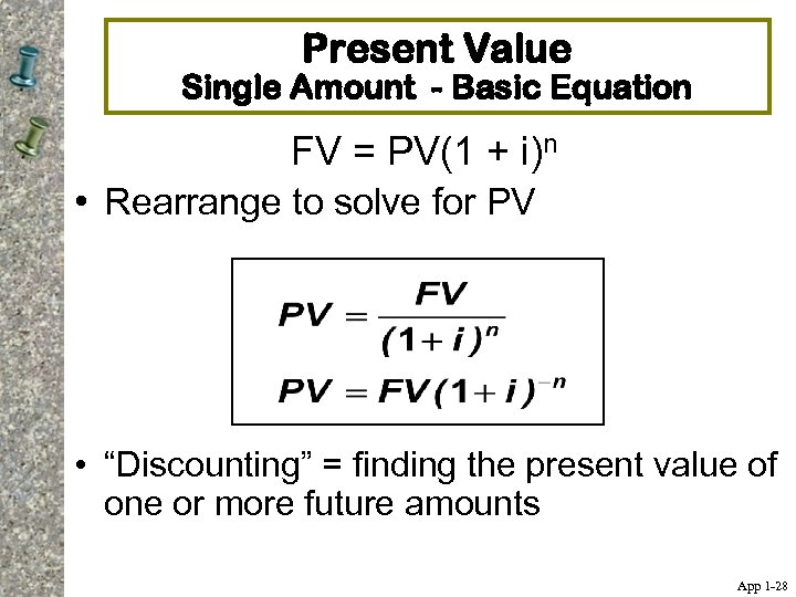 Chapter 1 Appendix Time Value Of Money The
