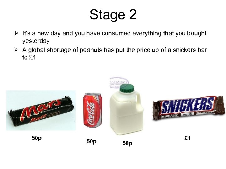 Stage 2 Ø It’s a new day and you have consumed everything that you
