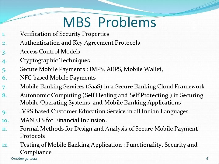 1. 2. 3. 4. 5. 6. 7. 8. 9. 10. 11. 12. MBS Problems