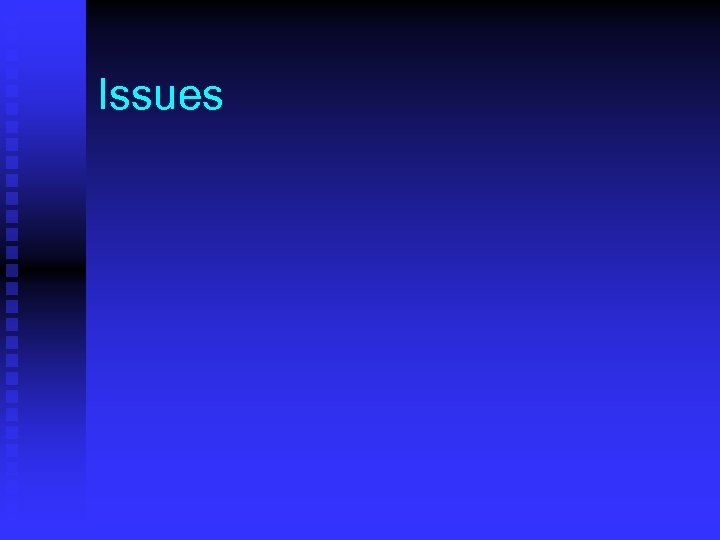Issues 