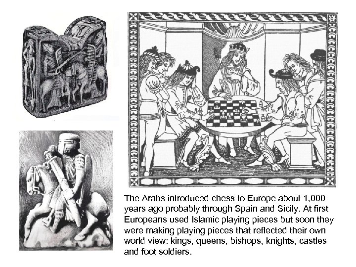 The Arabs introduced chess to Europe about 1, 000 years ago probably through Spain
