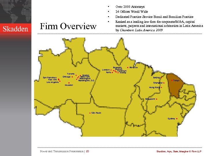 Firm Overview San Francisco Palo Alto Los Angeles Toronto Chicago • • London Paris