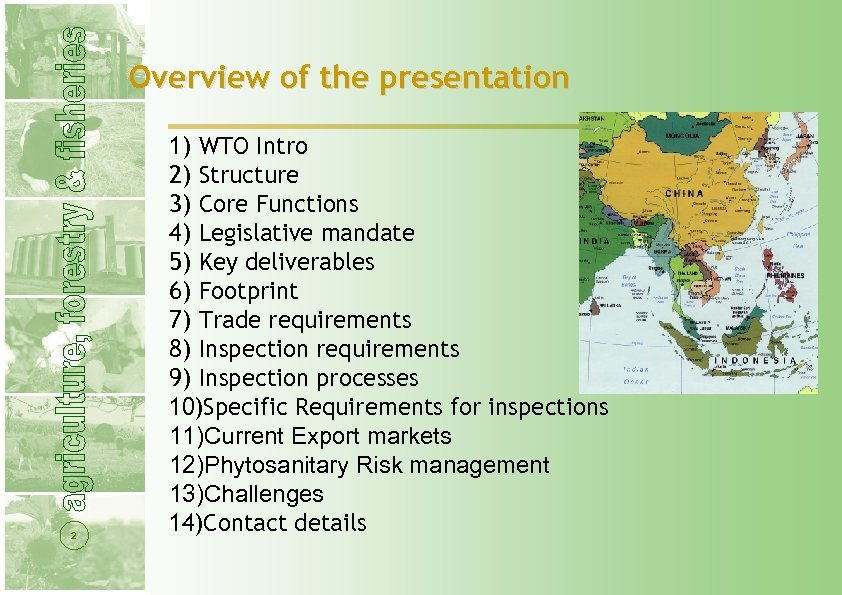 Overview of the presentation 2 1) WTO Intro 2) Structure 3) Core Functions 4)