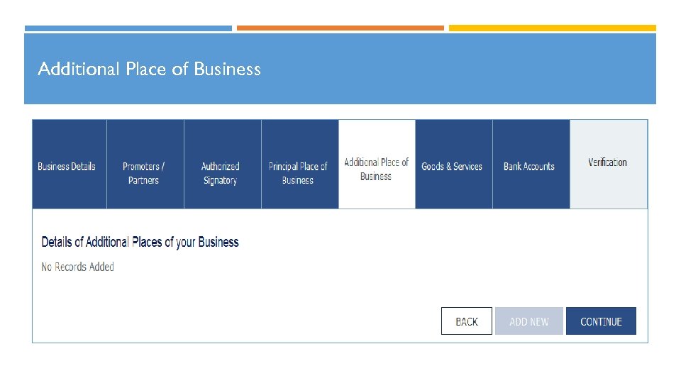 Additional Place of Business 