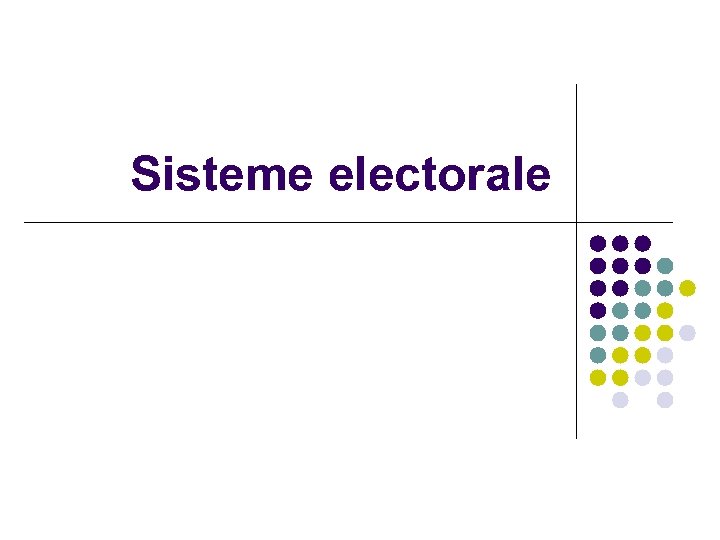 Sisteme electorale 
