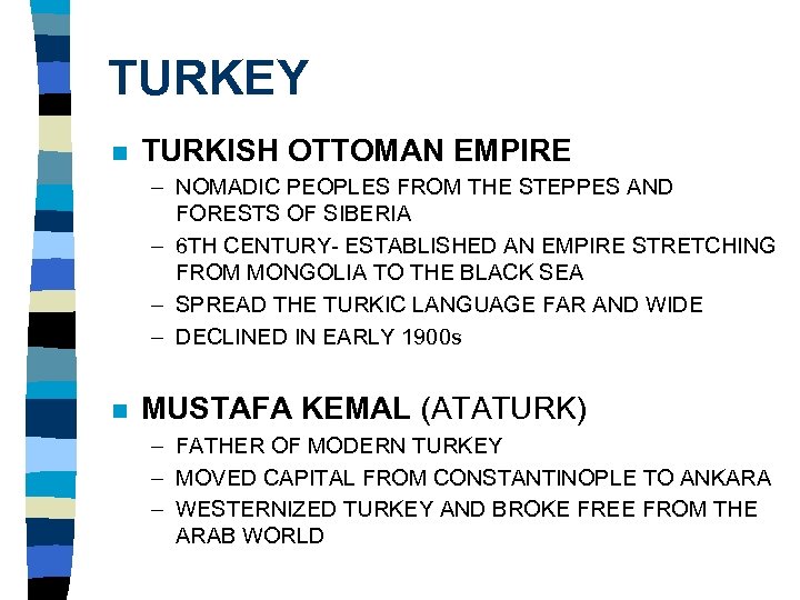 TURKEY n TURKISH OTTOMAN EMPIRE – NOMADIC PEOPLES FROM THE STEPPES AND FORESTS OF