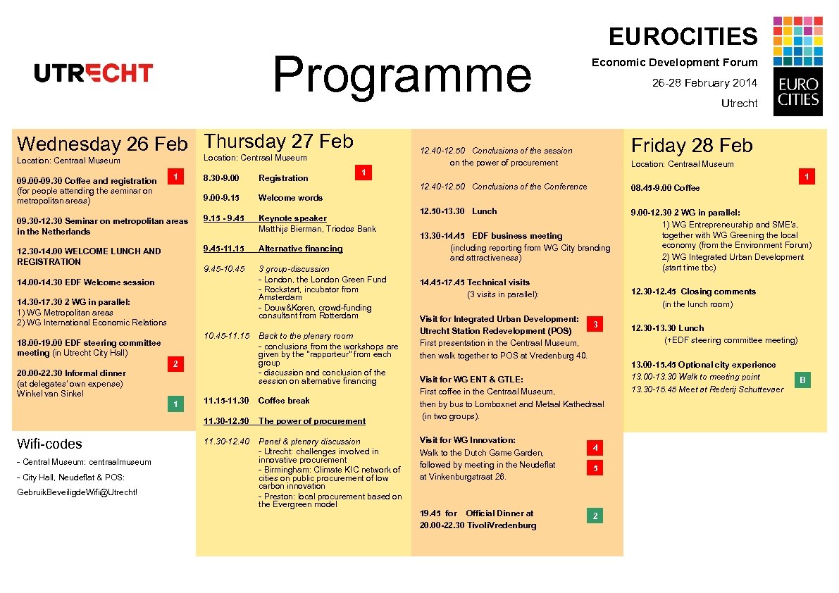Programme Wednesday 26 Feb Thursday 27 Feb 09. 00 -09. 30 Coffee and registration
