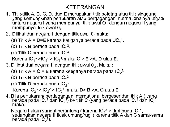 KETERANGAN 1. Titik-titik A, B, C, D, dan E merupakan titik pototng atau titik