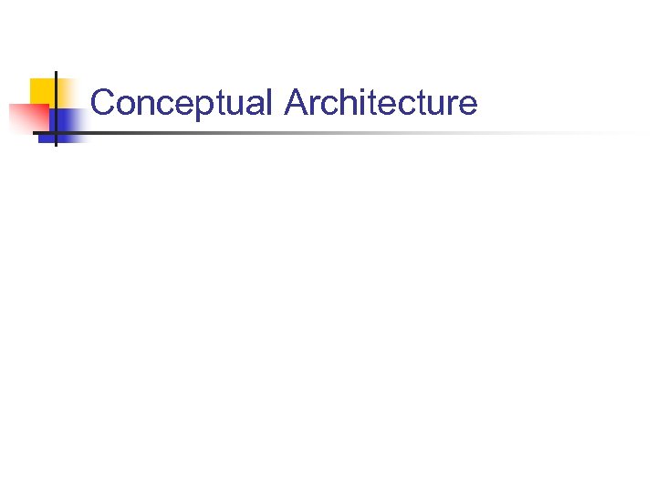 Conceptual Architecture 