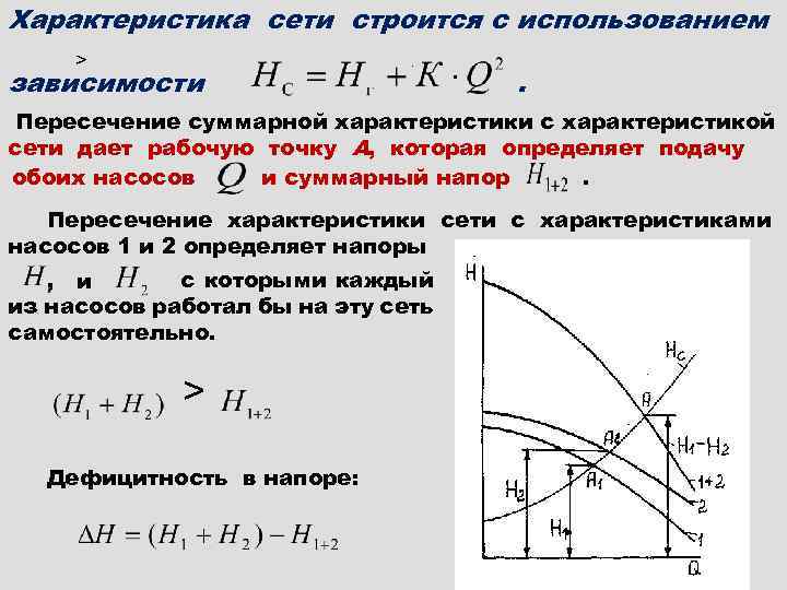 Сеть насосов. Характеристика сети. Характеристика сети насоса. Как построить характеристику сети.