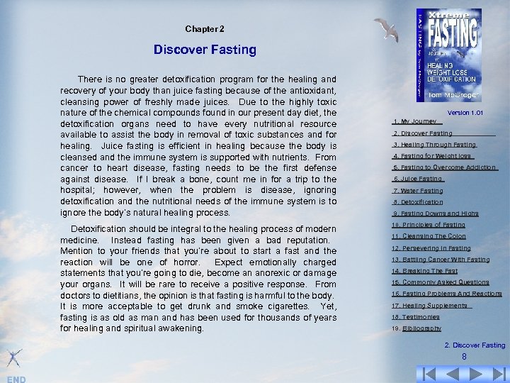 Chapter 2 Discover Fasting There is no greater detoxification program for the healing and