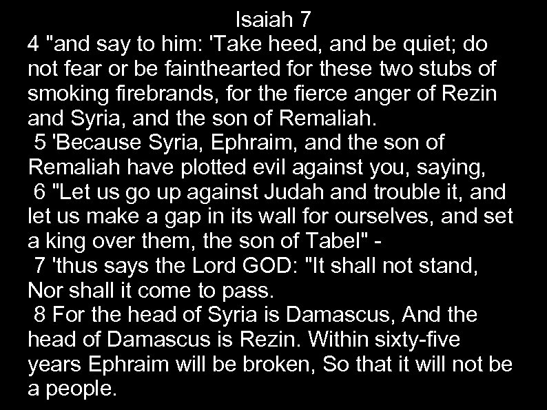 Isaiah 7 4 