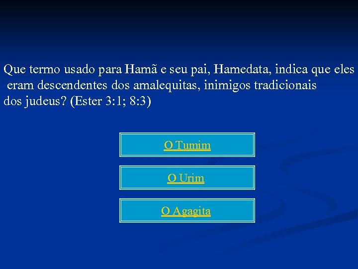 Que termo usado para Hamã e seu pai, Hamedata, indica que eles eram descendentes