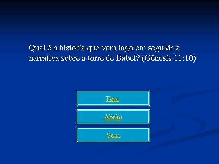 Qual é a história que vem logo em seguida à narrativa sobre a torre