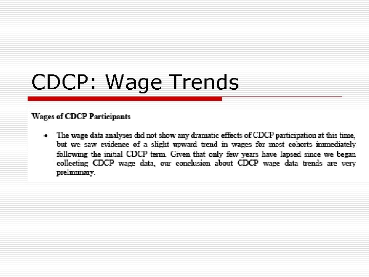 CDCP: Wage Trends 