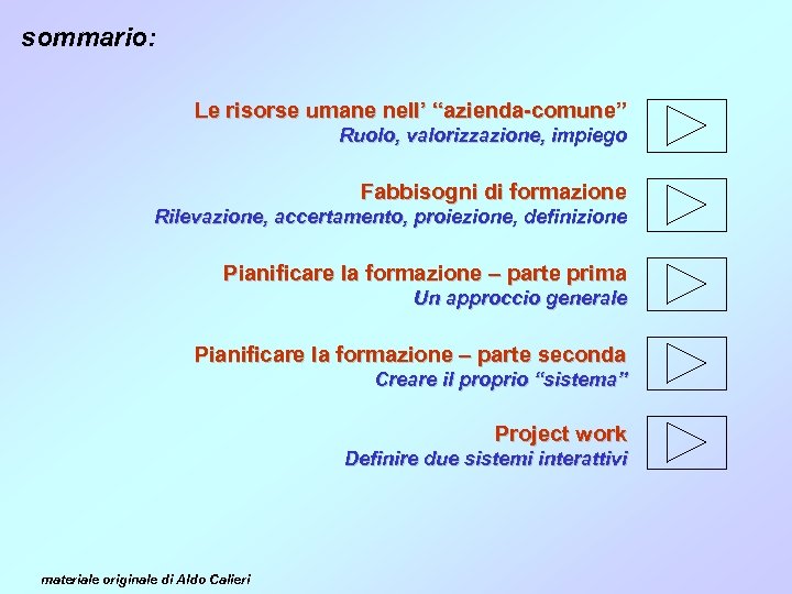 sommario: Le risorse umane nell’ “azienda-comune” Ruolo, valorizzazione, impiego Fabbisogni di formazione Rilevazione, accertamento,