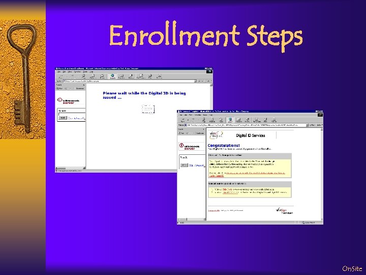 Enrollment Steps On. Site 