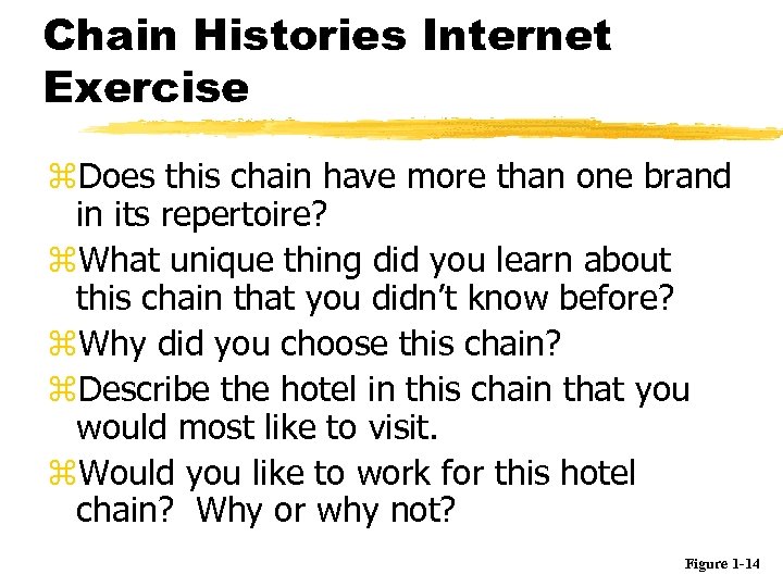 Chain Histories Internet Exercise z. Does this chain have more than one brand in