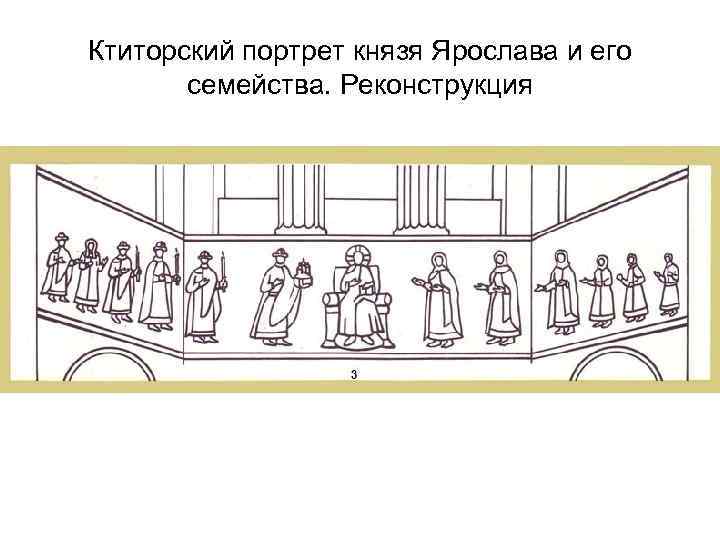 Ктиторский портрет князя Ярослава и его семейства. Реконструкция 