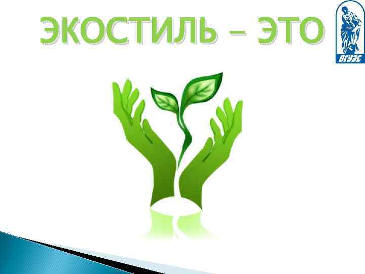 ЭКОСТИЛЬ - ЭТО 