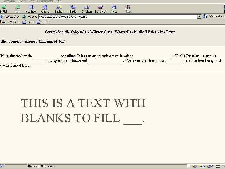 THIS IS A TEXT WITH BLANKS TO FILL ___. 12. 02. 2018 19 