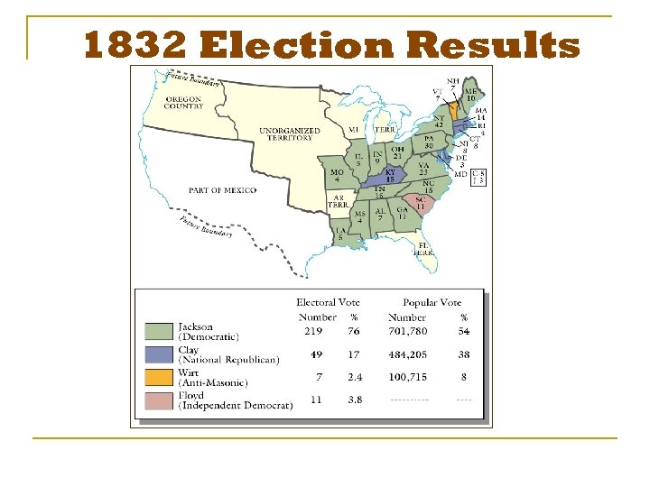 1832 Election Results 