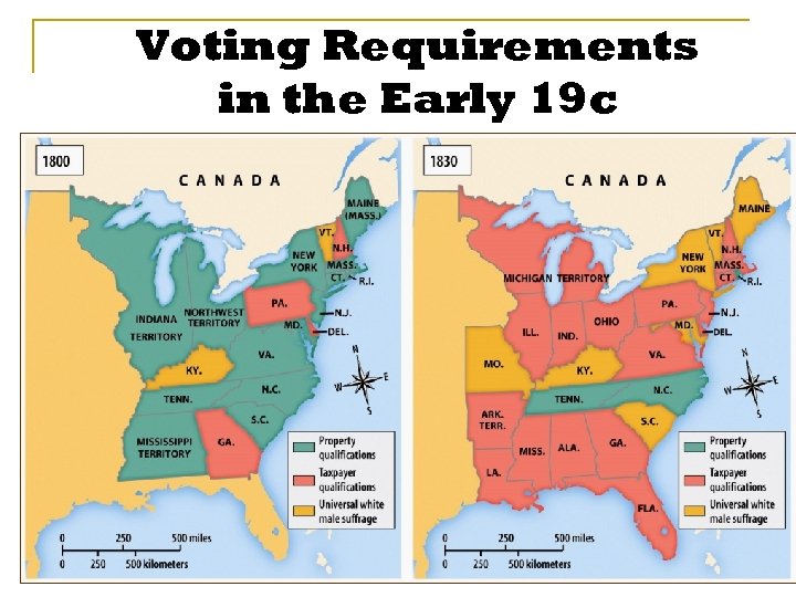 Voting Requirements in the Early 19 c 