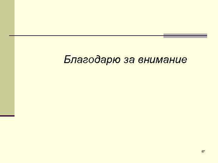  Благодарю за внимание 87 
